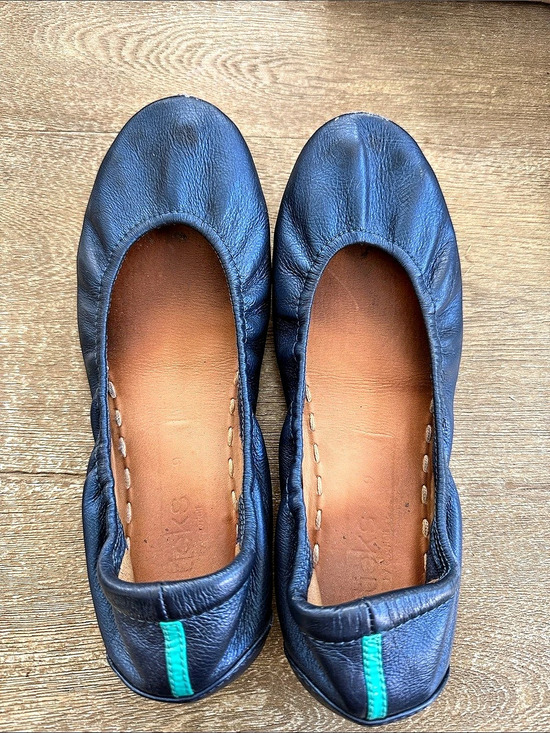 Tieks Shoes - Tieks Ballet Flats Metallic Navy Blue